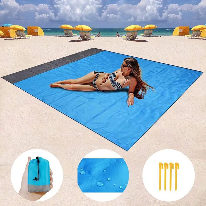 1.4*2m Camping Mat Waterproof Beach Blanket Outdoor Portable Picnic Ground Mat Mattress Outdoor  Camping Picnic Mat blanket