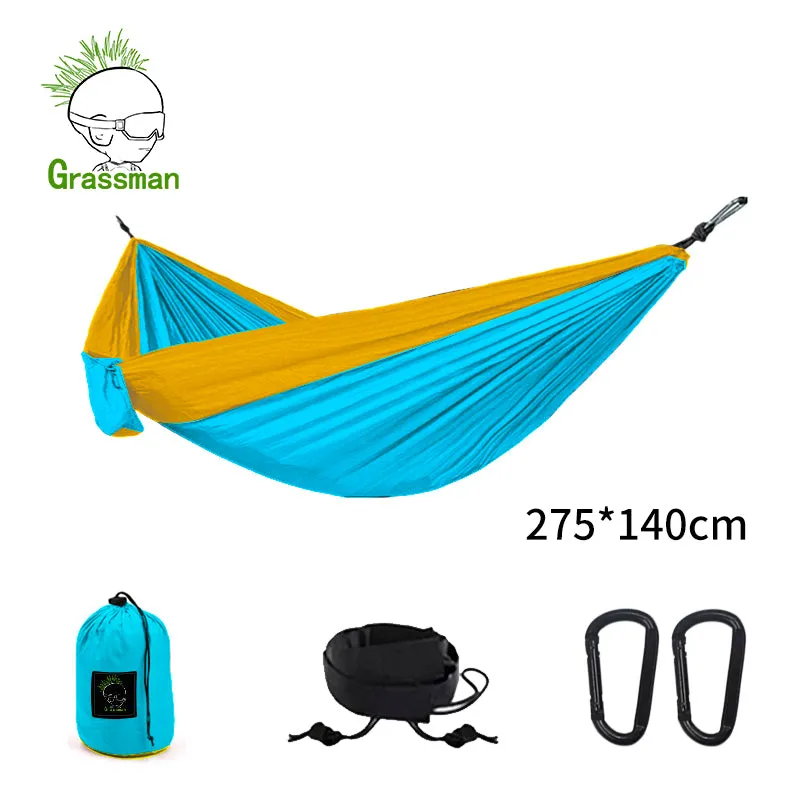 300*200cm Portable Camping Parachute Hammock Survival Garden Outdoor Furniture Leisure Sleeping Hamaca Travel Double Hanging Bed