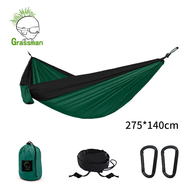 300*200cm Portable Camping Parachute Hammock Survival Garden Outdoor Furniture Leisure Sleeping Hamaca Travel Double Hanging Bed