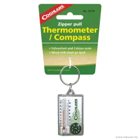 Coghlans Zipper Pull Thermometer/Compass