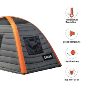 CULLA | 2 PERSON INSULATED INNER TENT WITH TEMPERATURE REGULATING, NOISE DAMPENING AND LIGHT BLOCKING FEATURES