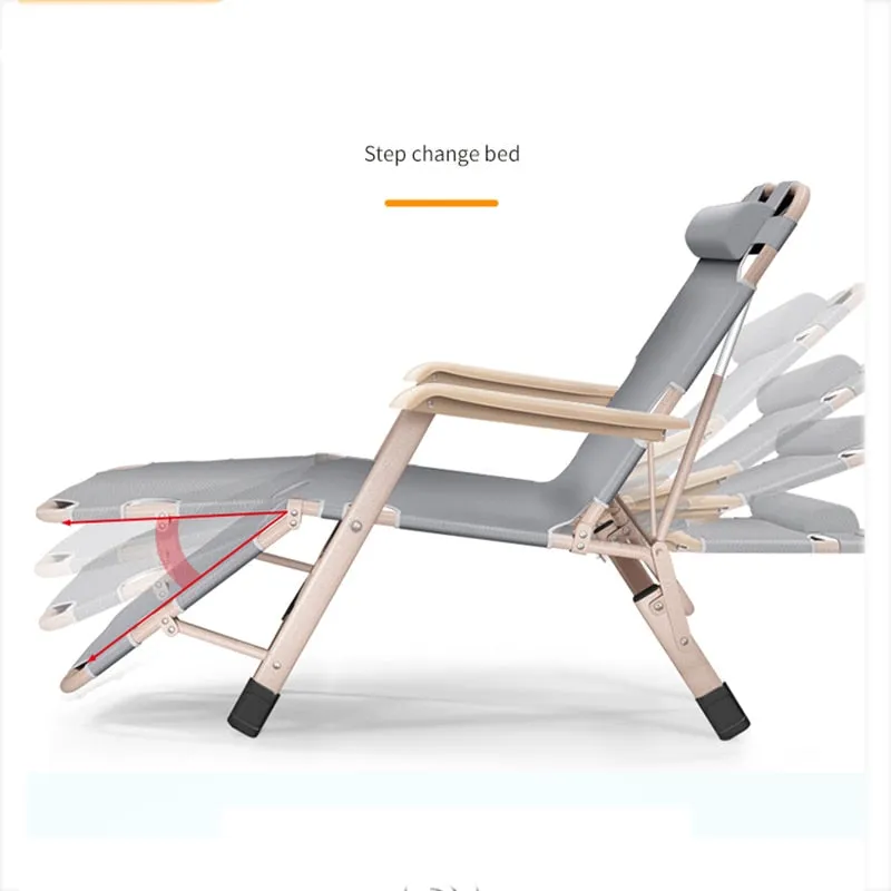 Foldable Metal Modern Camping Lounge Chair