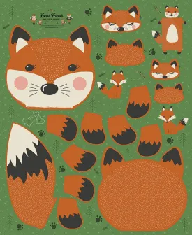 Forest Friends Sleeping Bag Panel Woodland