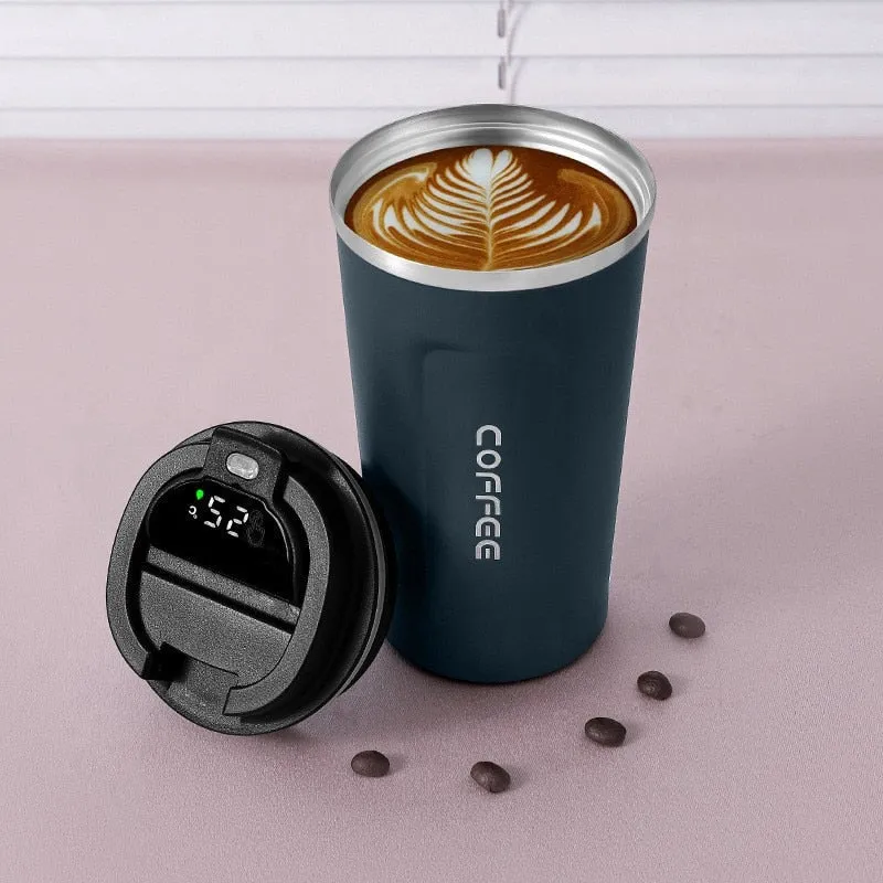 LED Temperature Display Smart Thermos Coffee Mug