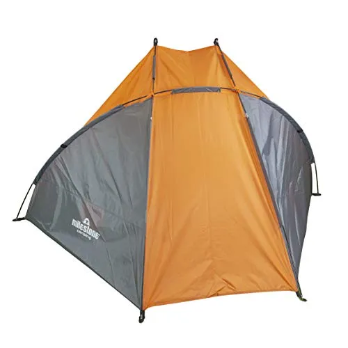 Milestone Camping 18879 Pop Up Beach Tent / UV50  Protection / Water Resistant / Portable Carry Bag Included / 2 Security Pockets / 115cm x 210cm x 115cm