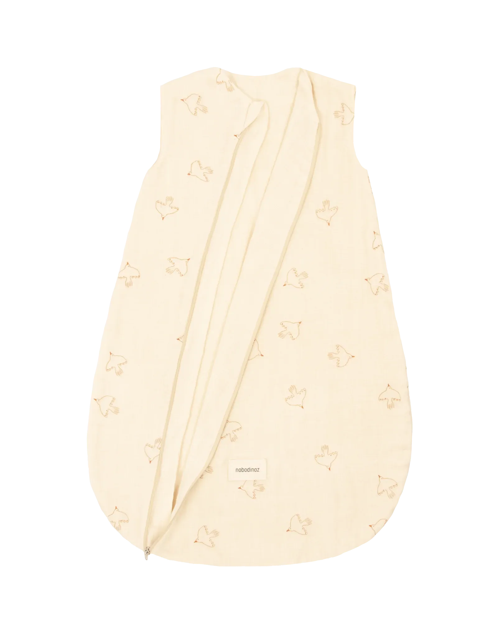 Nobodinoz Sweety Light Sleeping Bag 0-6 M 50-65cm | Brown Hoshi Birds