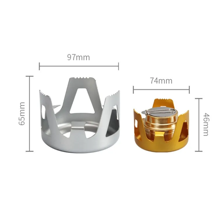 Outdoor Camping Alcohol Stove Vaporized Liquid Alcohol Atove Mini Alcohol Stove Portable Creative Alcohol Stove(Gold)