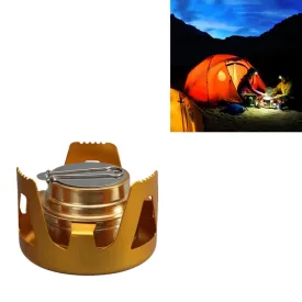 Outdoor Camping Alcohol Stove Vaporized Liquid Alcohol Atove Mini Alcohol Stove Portable Creative Alcohol Stove(Gold)