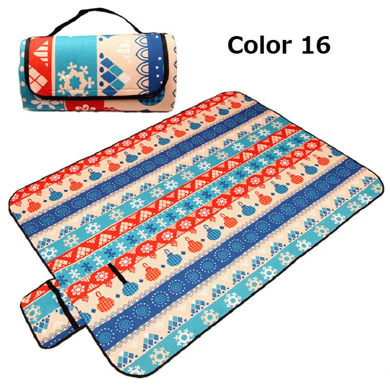 Portable Folding Picnic Mat Outdoor Camping Mat Nation Style Printed Thicken Moisture-proof Pad Beach Blanket Baby Tourist Mat