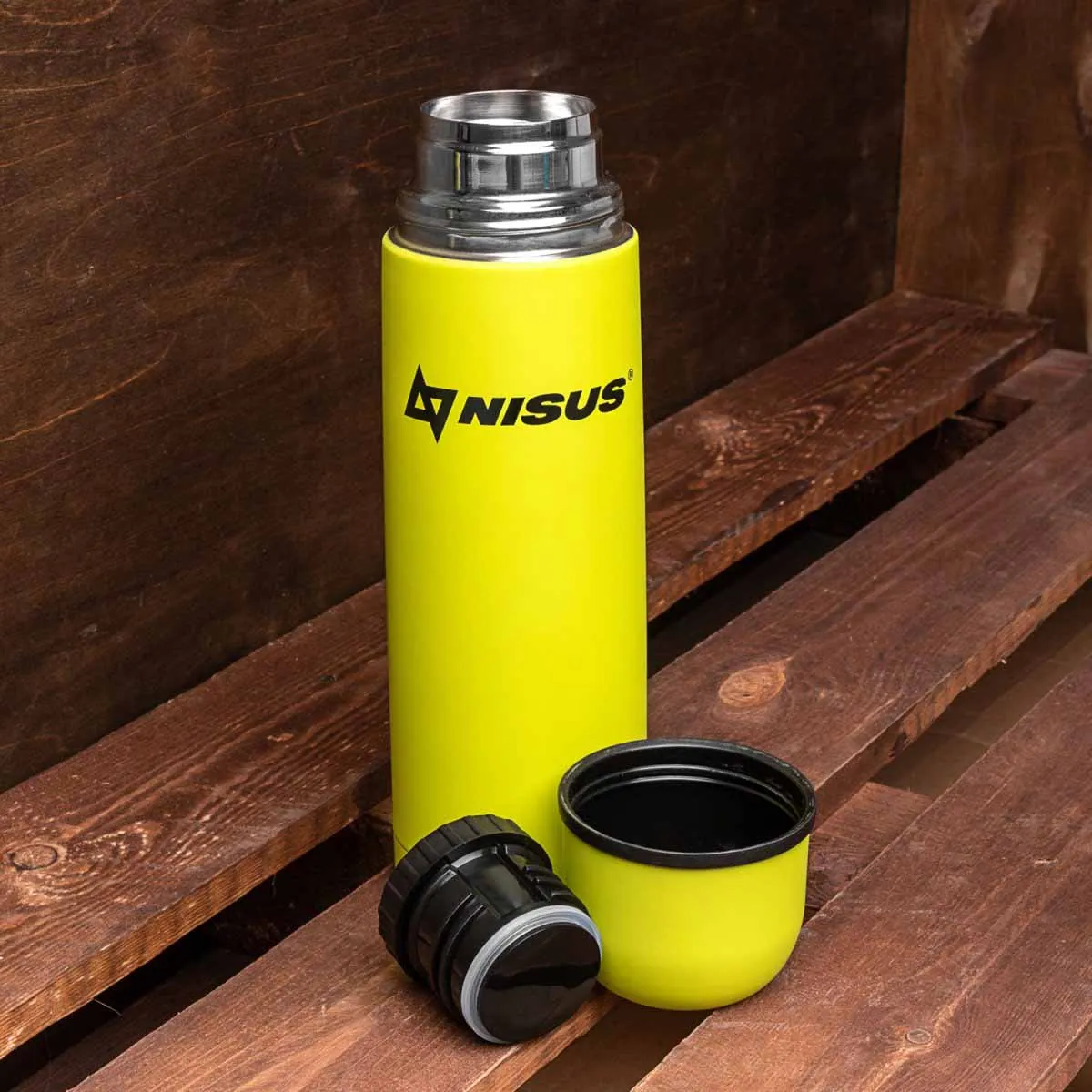 Portable Insulated Vacuum Flask with 2 Lid Cups, 25 oz, Limited Edition