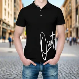 Qreatrz Black Polo straight shirt