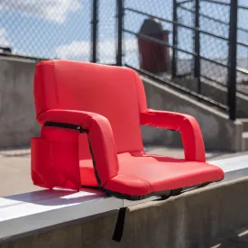 Red Reclining Stadium Chair FV-FA090L-RD-GG