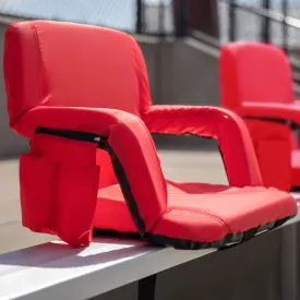 Red Reclining Stadium Chairs FV-FA090-RD-2-GG