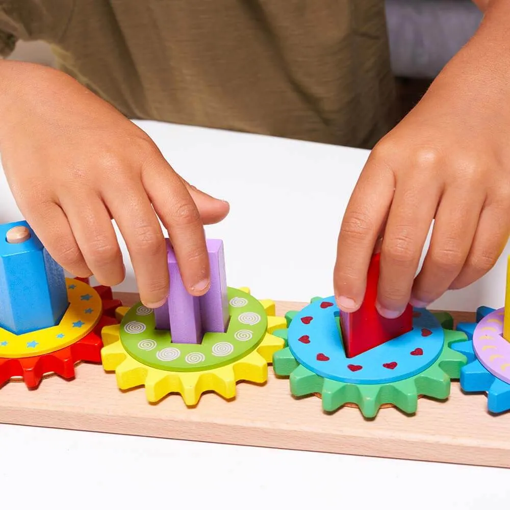 Wooden Gear Puzzle - Kids Puzzle Board