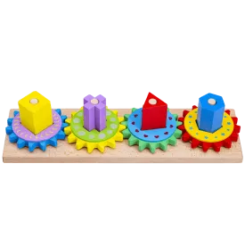 Wooden Gear Puzzle - Kids Puzzle Board